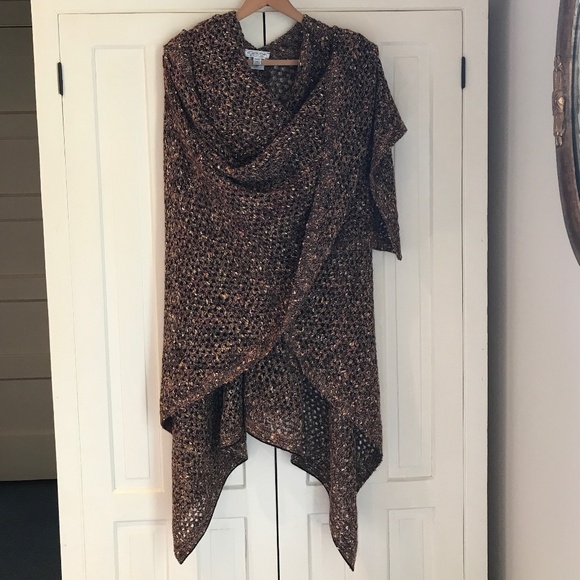 ST JOHN SPORT CHESTNUT SHAWL - Picture 9 of 12